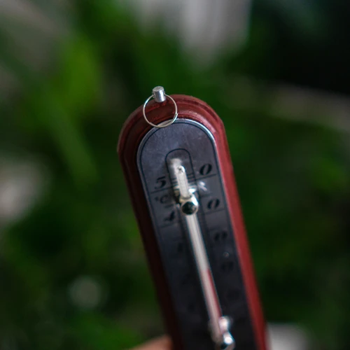 Szobahőmérő ezüst skálával (-10 °C-tól +50 °C-ig) 16 cm, mix - 5