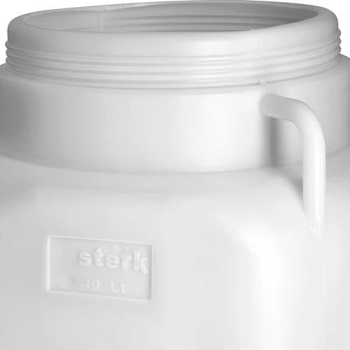 Szögletes hordó, 40 l-es, fehér, fogantyúkkal, Sterk - 8