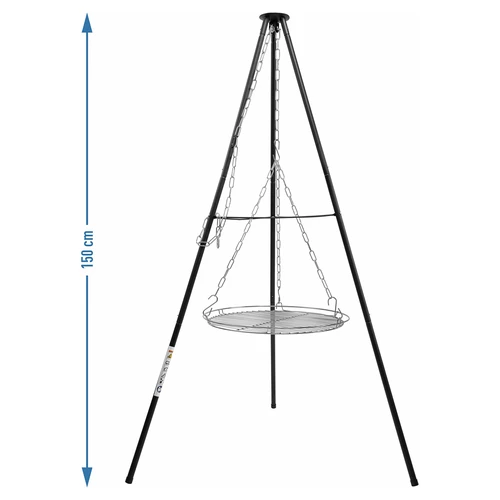 Tábortűzi háromláb grillráccsal, 150 cm - 5