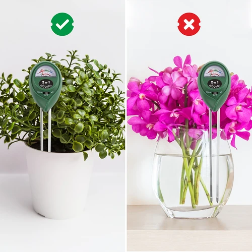 Talajteszter 2 az 1-ben - pH, nedvesség - 8