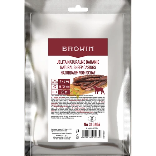 Természetes juhbelek, kal. 18/20 mm, 20 m