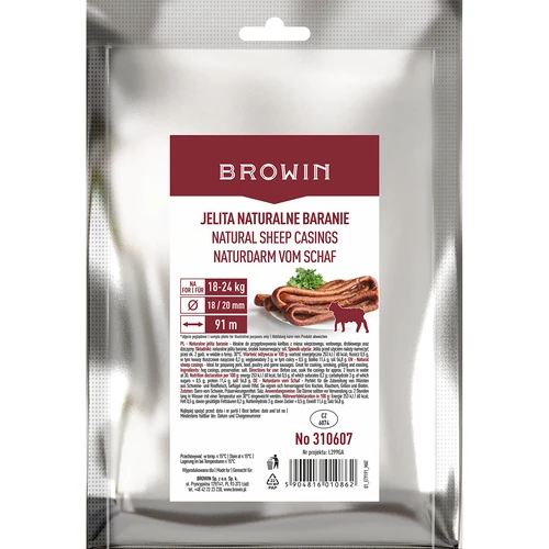 Természetes juhbelek, kal. 18/20 mm, 91 m