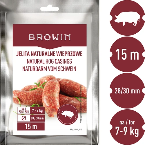 Természetes sertésbél - kaliber 28/30mm, 15m - 3