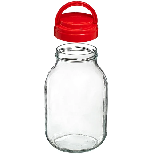 TO 3 l-es befőttesüveg és fi 100-as, fogantyús kupak - 3