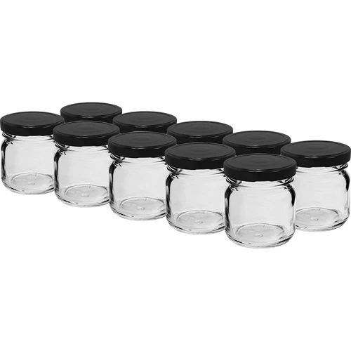 TO 40 ml-es üveg fekete tetővel fi 43 - 10 db.