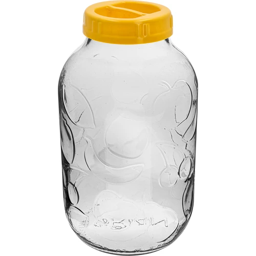 TO 5 l-es üveg és műanyag csavaros tető, fi 100, fogantyúval