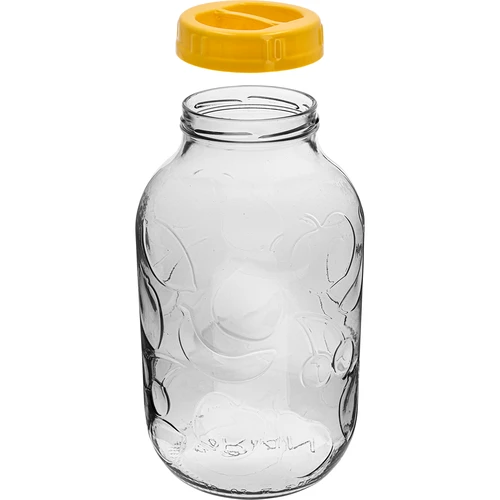 TO 5 l-es üveg és műanyag csavaros tető, fi 100, fogantyúval - 2