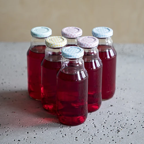 TO üvegpalack gyümölcsléhez 330 ml, fi 43-as kupakkal - 6 db. - 6