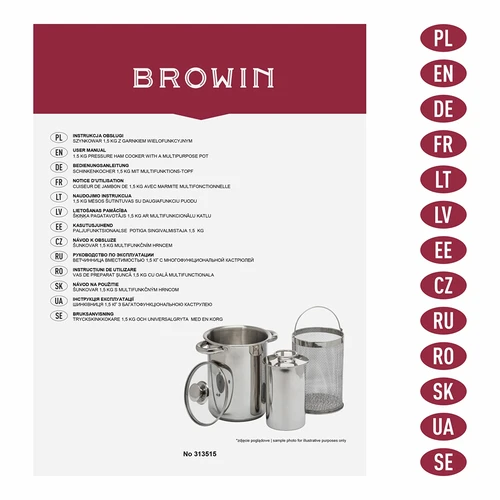 Többfunkciós fazék kosárral és sonkafőzővel - 12