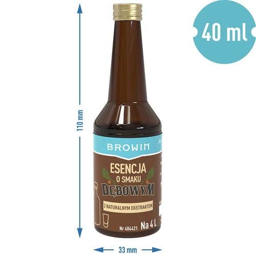Tölgyfa ízű esszencia természetes aromával és kivonattal - 40 ml, 4 l-hez - 7