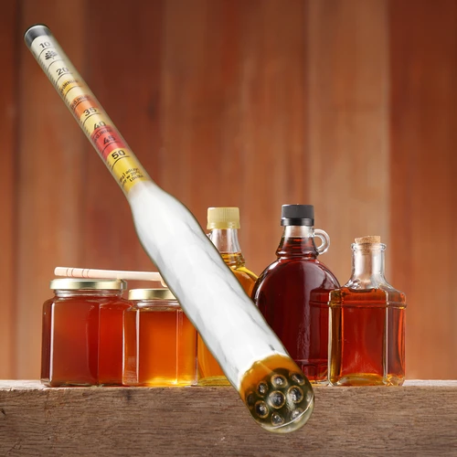 Törhetetlen mézborfokoló próbacsővel, mérési tartomány 10-50°Blg - 8