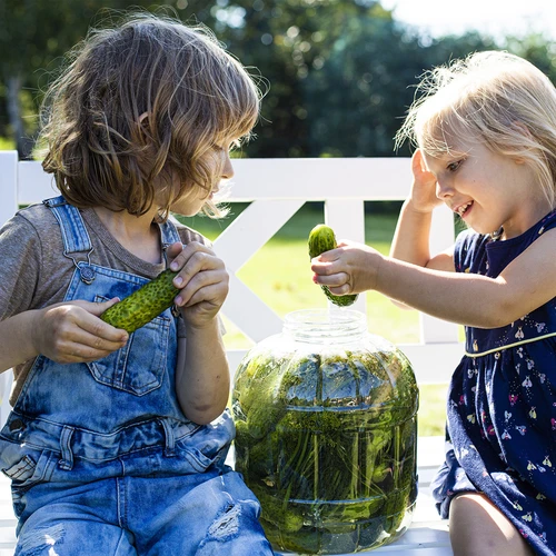 Törhetetlen, savanyításhoz való műanyag befőttesüveg, 3 l - 7
