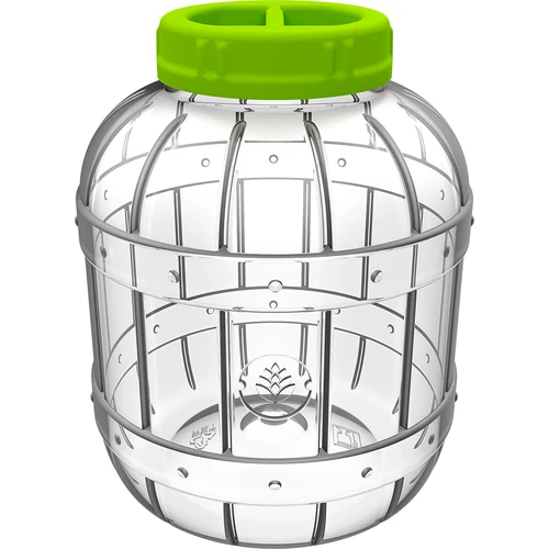 Törhetetlen, többfunkciós befőttesüveg, 5 L