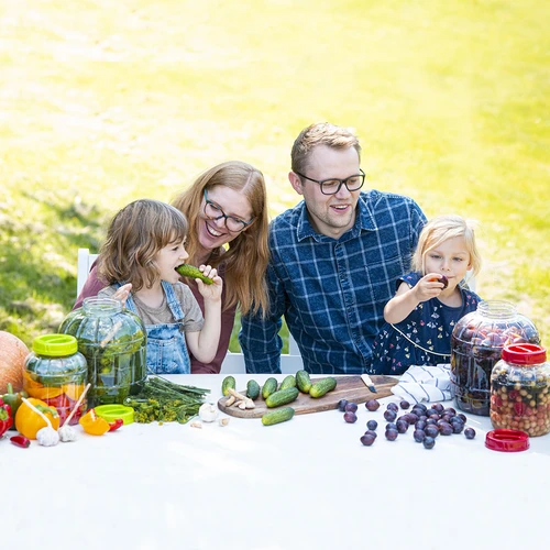 Törhetetlen, többfunkciós befőttesüveg, 8 L - 4