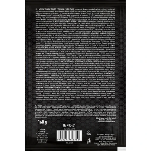 Turbo Carbo desztilláló élesztő - 3