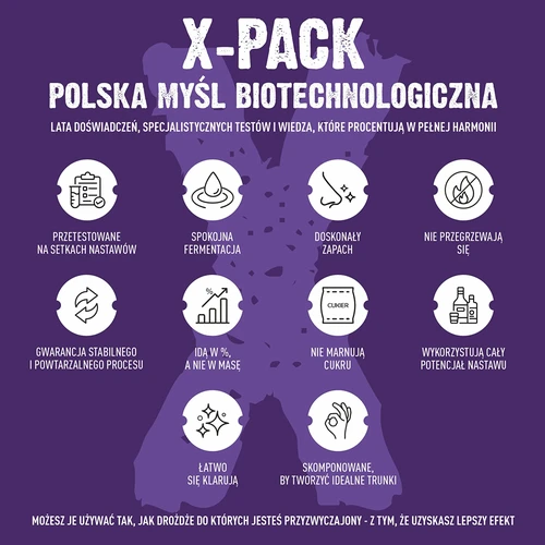 Turbo X-Pack 1,8 kg turbóélesztő - professzionális, nagy cefremennyiségekhez - 7
