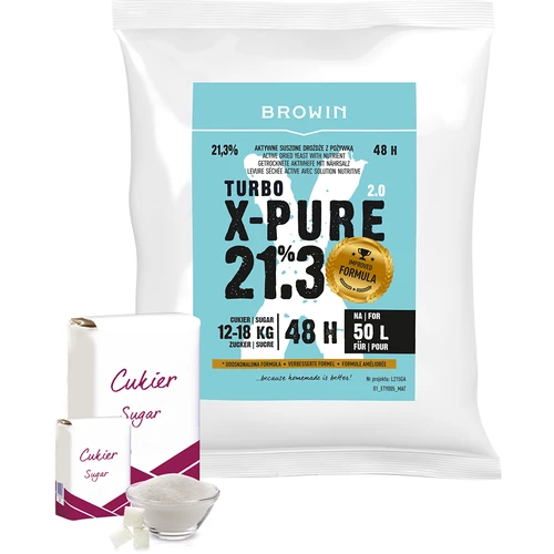 Turbo X-Pure 21,3% turbóélesztő, 50 L - 4