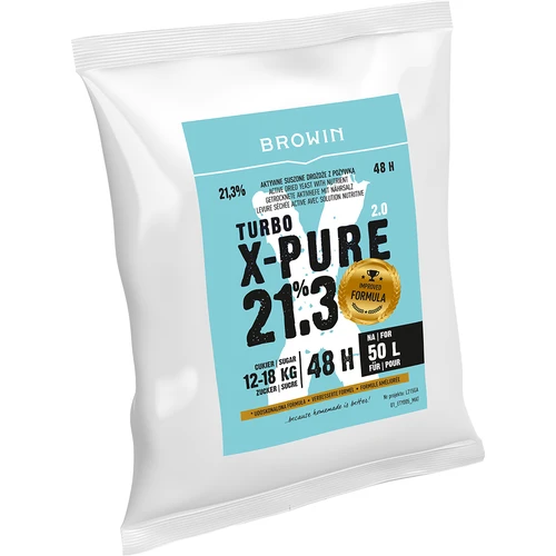 Turbo X-Pure 21,3% turbóélesztő, 50 L - 3