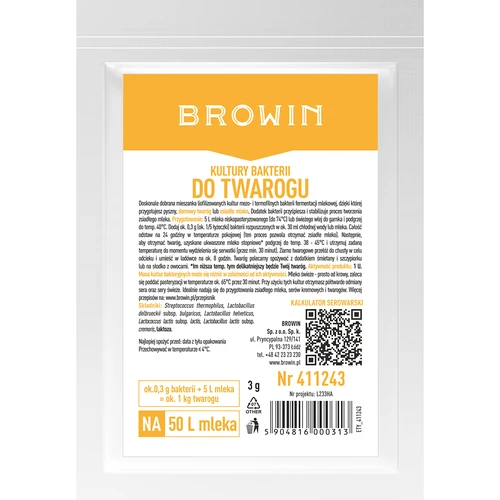 Túróhoz való baktériumkultúrák