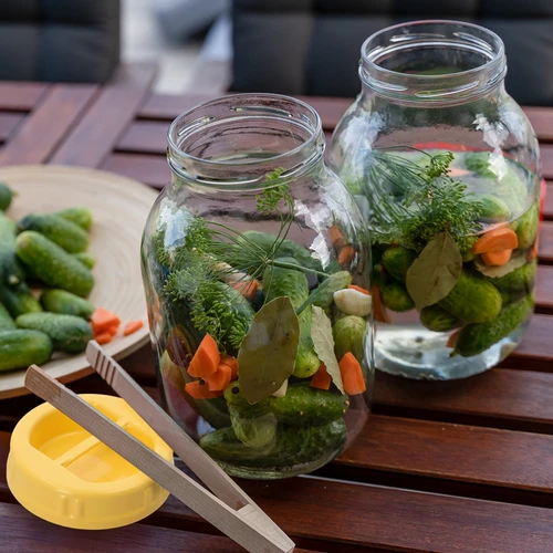 Twist-off üveg 3 L, csipesszel és fogantyús, fi 100-as műanyag csavaros fedéllel - 6