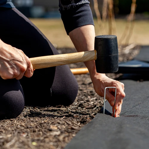 U alakú, acél rögzítő tüskék agrotextilhez - 100 db. - 9