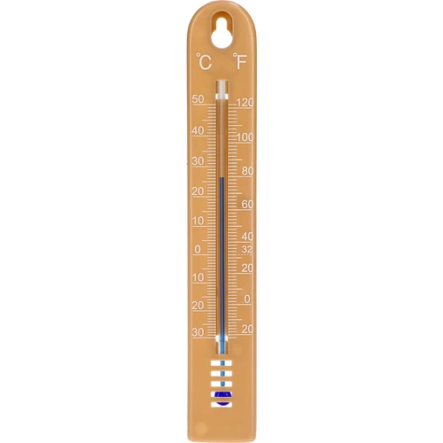 Univerzális hőmérő (-30-tól +50 °C-ig), 17 cm, világosbarna
