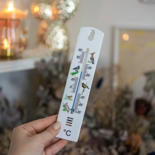 Univerzális hőmérő grafikával - madarak (-30 °C-tól +50 °C-ig) 20 cm - 3