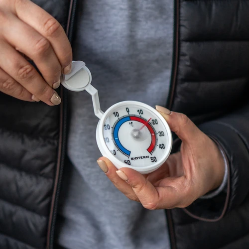 Univerzális, öntapadós hőmérő (-50 °C-tól +50 °C-ig) Ø 7,2 cm - 4