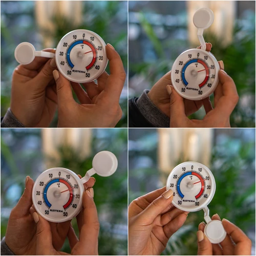 Univerzális, öntapadós hőmérő (-50 °C-tól +50 °C-ig) Ø 7,2 cm - 5