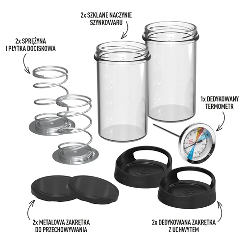 Üveg sonkafőző - DUO készlet, 2 x 450 g kapacitású - 2