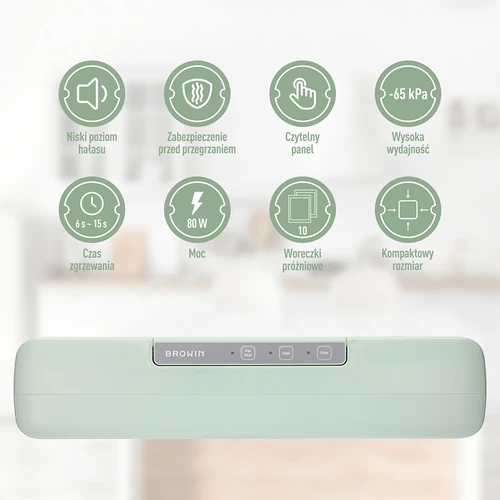 Vákuumcsomagoló - univerzális, pisztáciazöld - 7