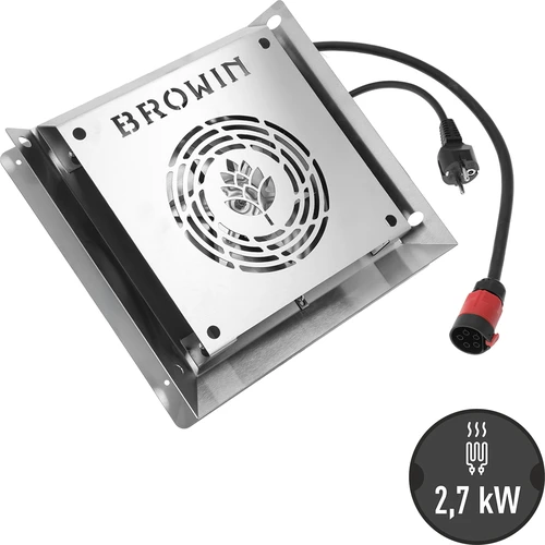 Ventilátoros fűtőmodul, 2,7 kW - kerti füstölőkhöz