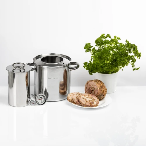 Vízköpenyes szett - 1,5 kg-os sonkafőző + fazék - 19