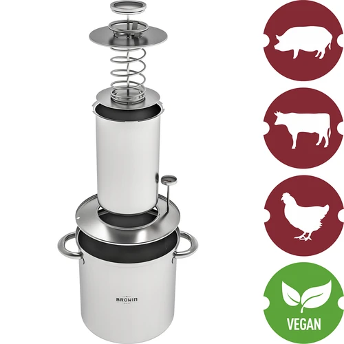 Vízköpenyes szett - 1,5 kg-os sonkafőző + fazék - 8