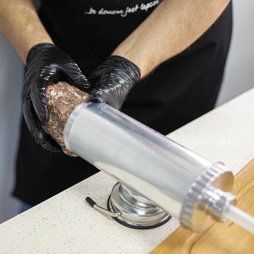 Vízszintes kolbásztöltő 1,5 kg-os, szilikon dugattyúval - 12