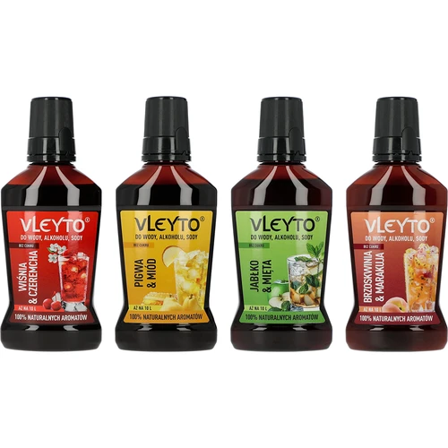 VLEYTO Birsalma & Méz – ízesítő esszencia természetes aromákkal, 250 ml - 10