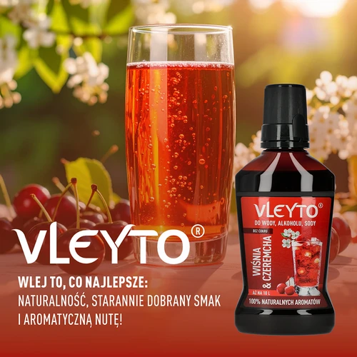 VLEYTO Meggy & Zselnicemeggy – ízesítő esszencia természetes aromákkal, 250 ml - 6