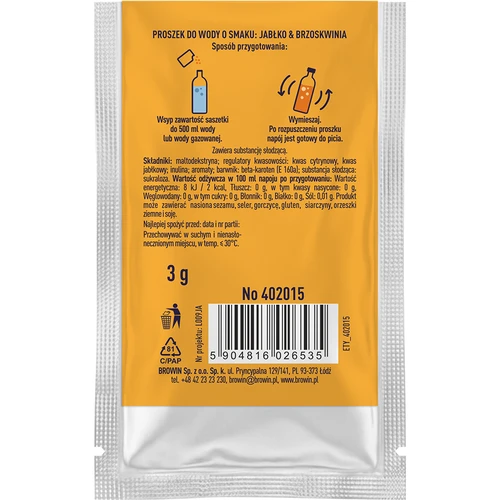 VSYPTO alma–őszibarack ízben, 3 g - 3