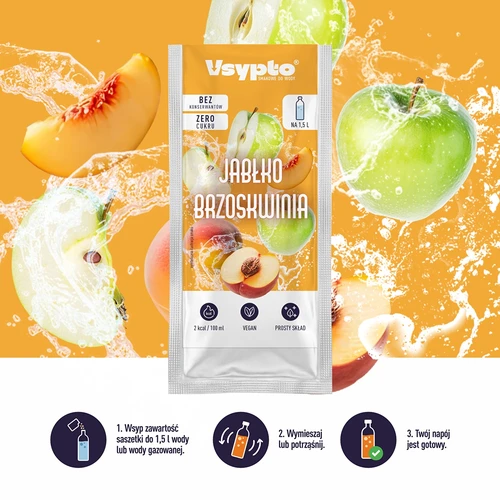 Vsypto alma-őszibarack ízű, 9g - 5