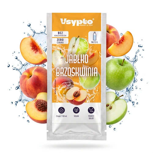 Vsypto alma-őszibarack ízű, 9g