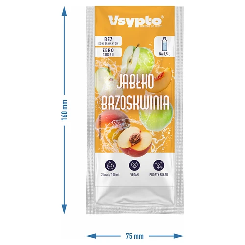 Vsypto alma-őszibarack ízű, 9g - 4