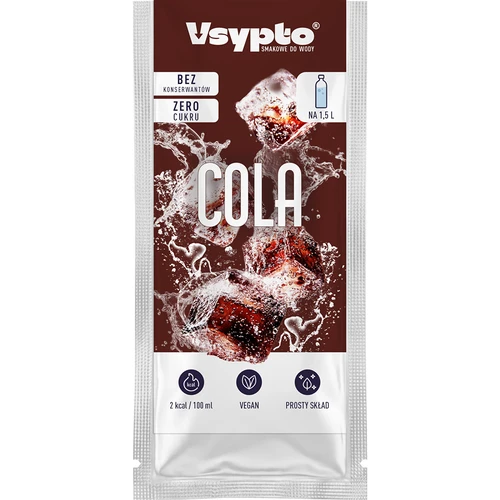 VSYPTO cola ízű - vízhez való ízesítőpor, 9 g - 2