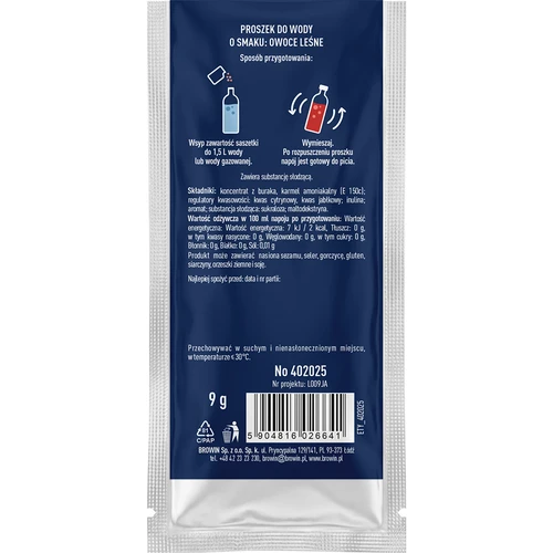 VSYPTO erdei gyümölcs ízű, 9 g - 3