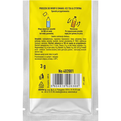 VSYPTO Ice Tea Citrom íz, 3 g - 3