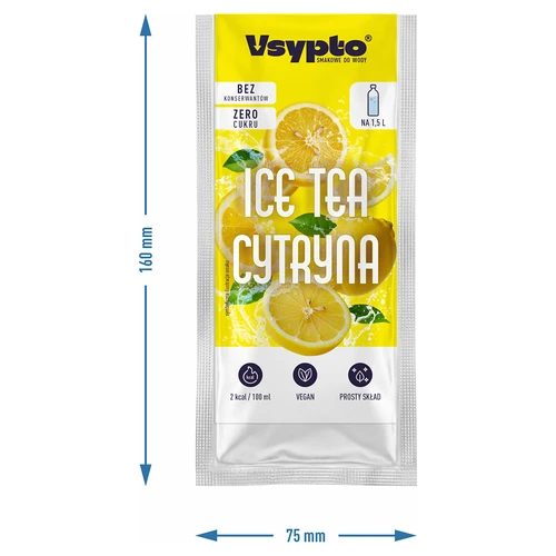 Vsypto Ice Tea Citrom ízű, 9 g - 4