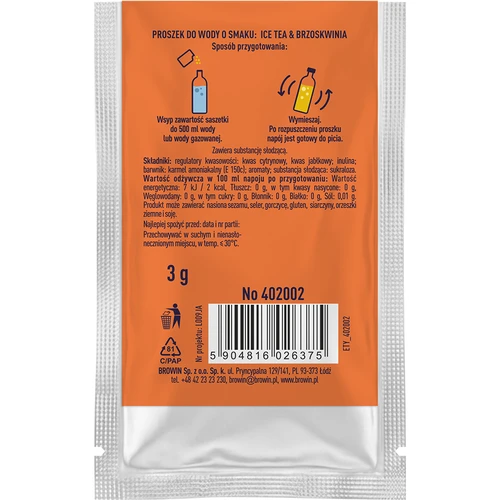 VSYPTO Ice Tea Őszibarack íz, 3 g - 3