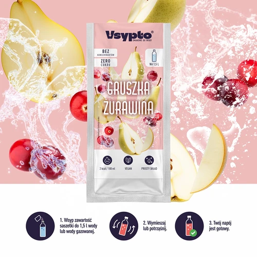 VSYPTO körte–vörösáfonya ízben, 9 g - 5