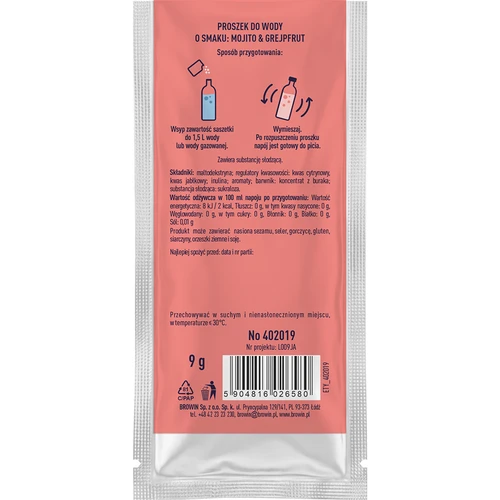 Vsypto Mojito Grapefruit ízű, 9 g - 3