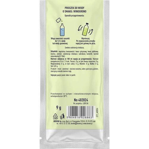 Vsypto szőlő ízű, 9 g - 3