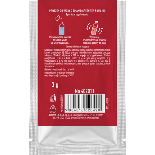 VSYPTO zöld tea–meggy ízű, 3 g - 3